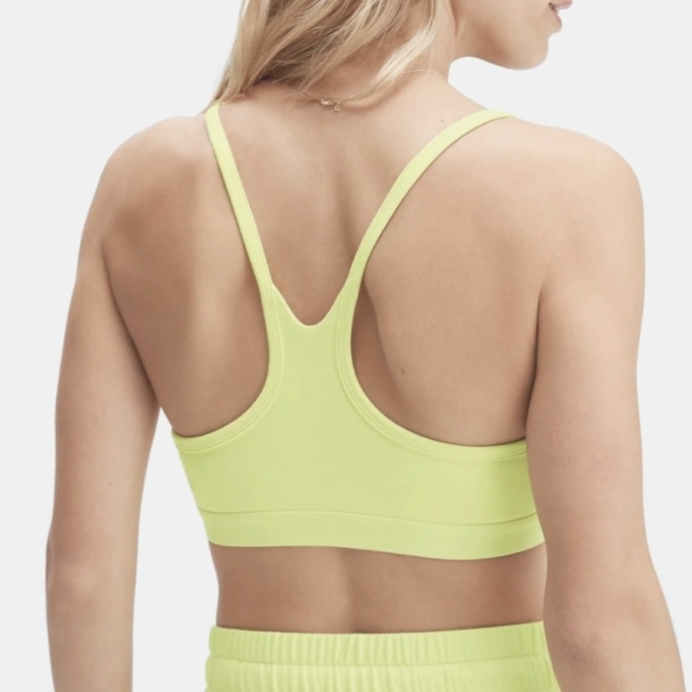 Fabletics Racerback Bralette Yellow- Small - Picture 2 of 7